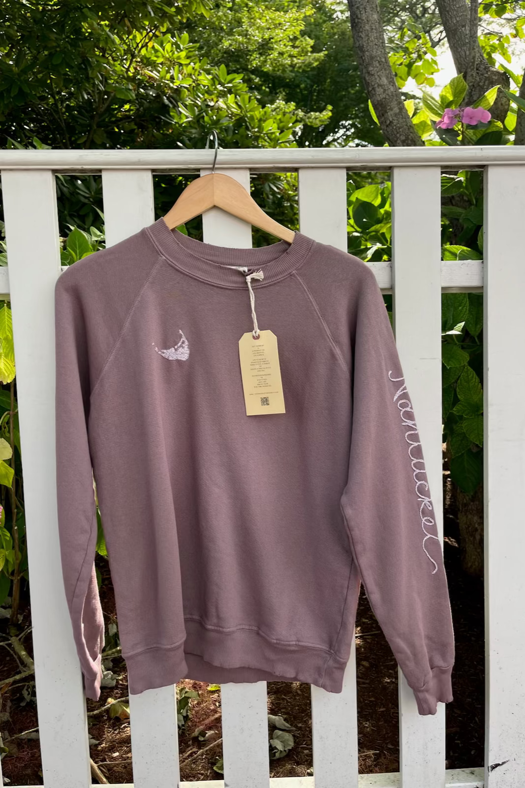 Island Sweatshirt- Nantucket sleeve- Sweet Lavendar