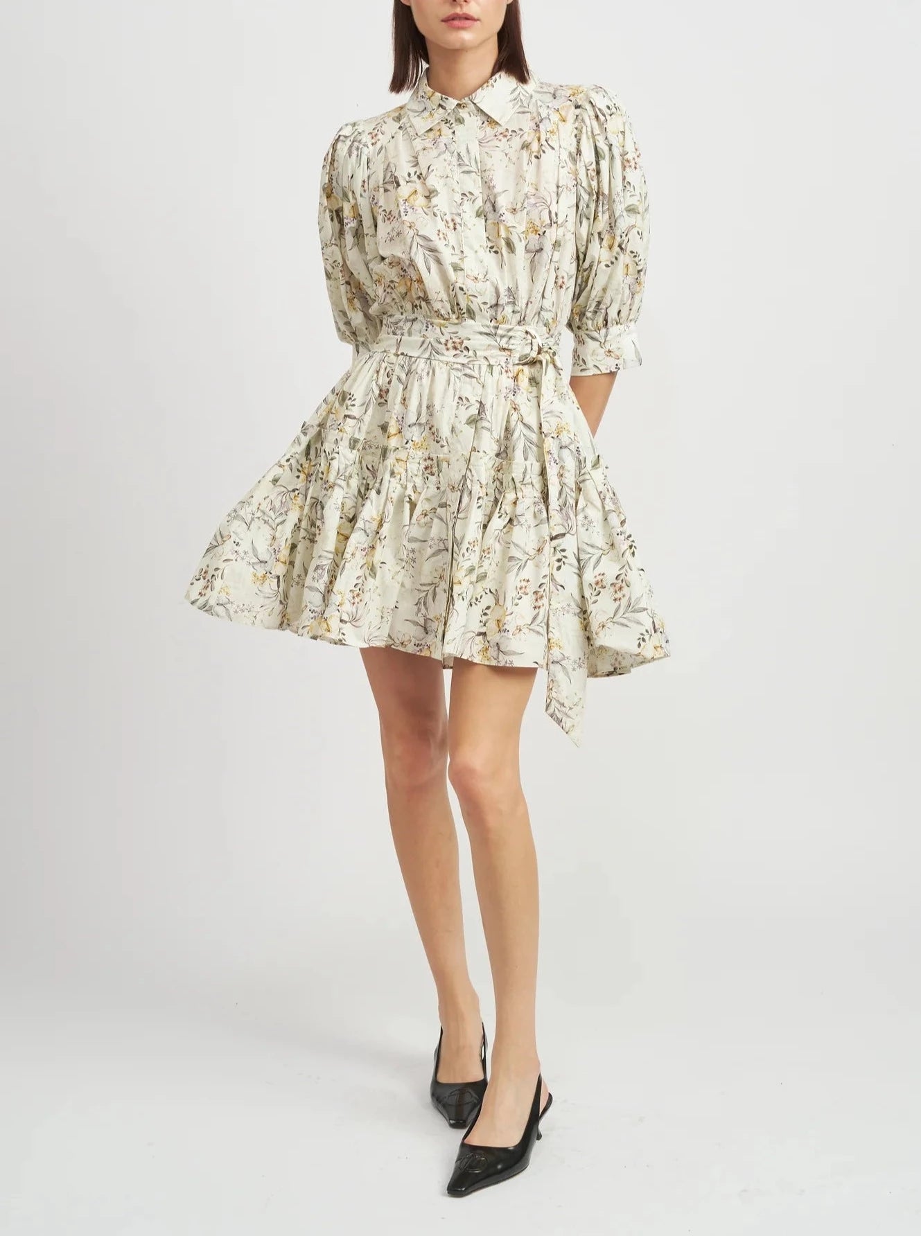 En Saison Mindy Mini Dress - Sage | Salt Nantucket Large / Sage En Saison Mindy Mini Dress - Sage | Salt Nantucket Large / Sage