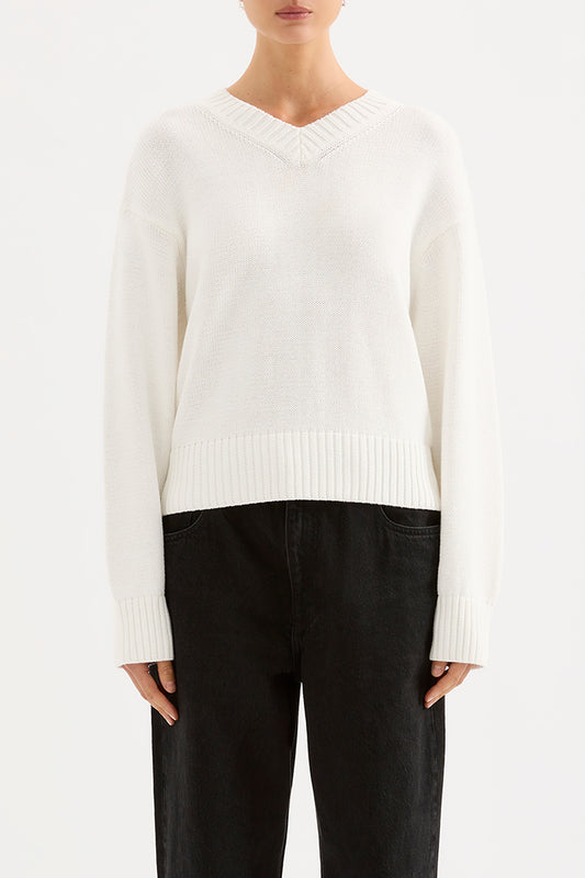 Tara Knit Sweater - Salt