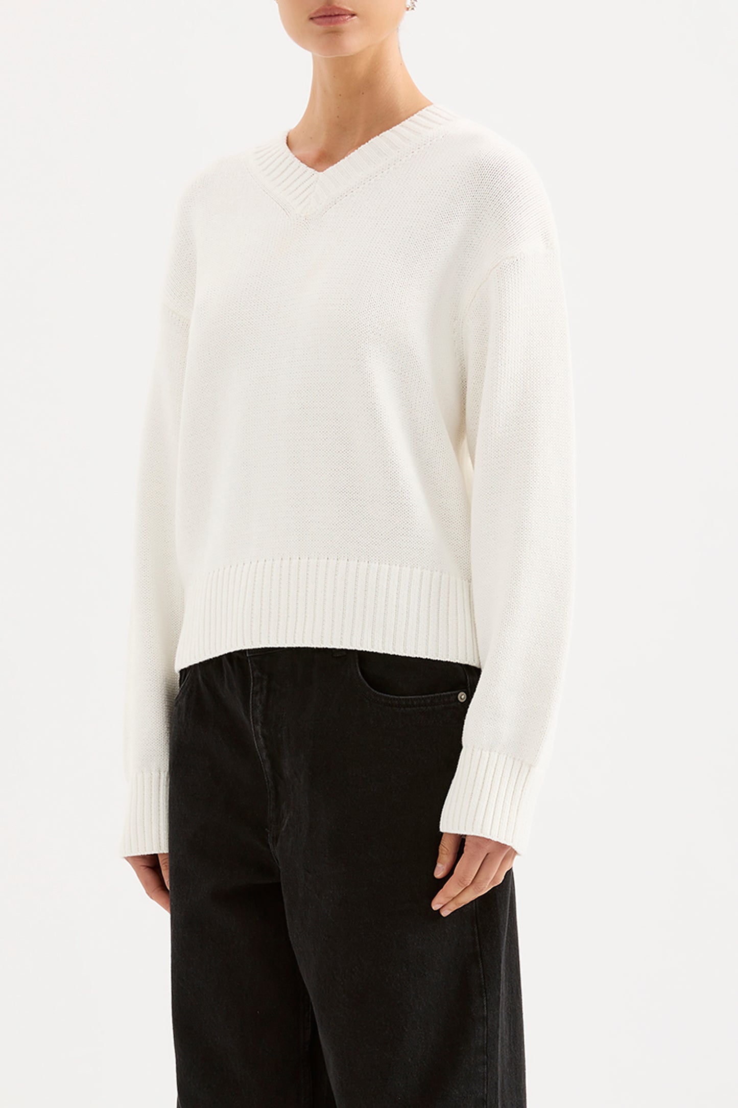 Tara Knit Sweater - Salt