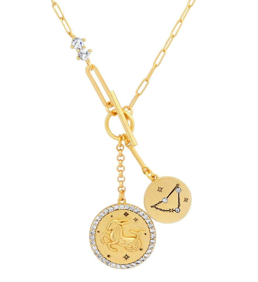 Gold Double Zodiac Pendent