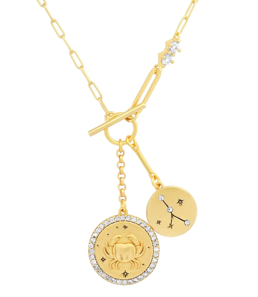 Gold Double Zodiac Pendent