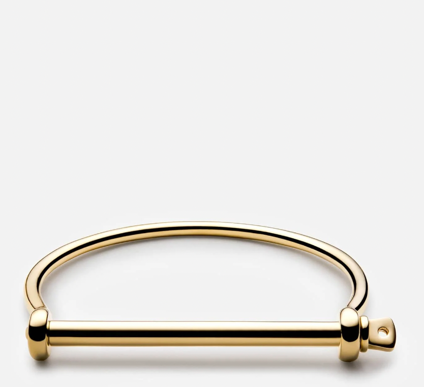 Thin Screw Cuff Bracelet