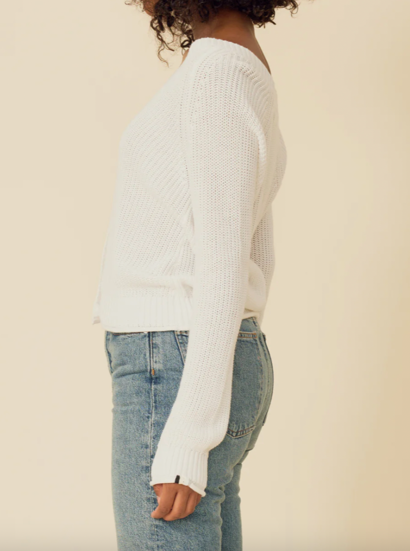 Raleigh Cardi - White