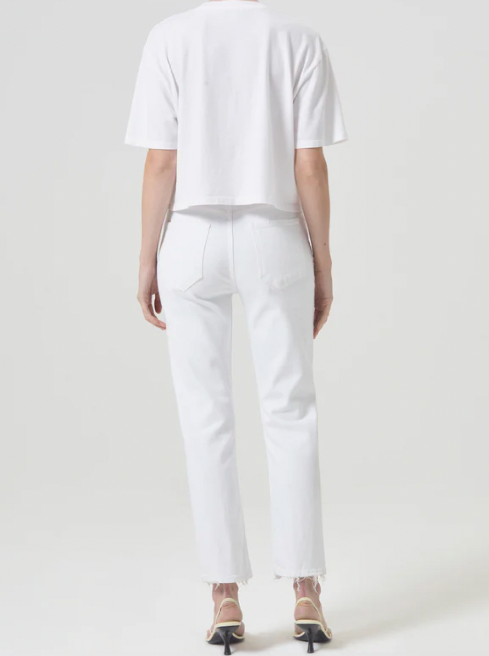 Riley High Rise Straight Crop (Stretch)