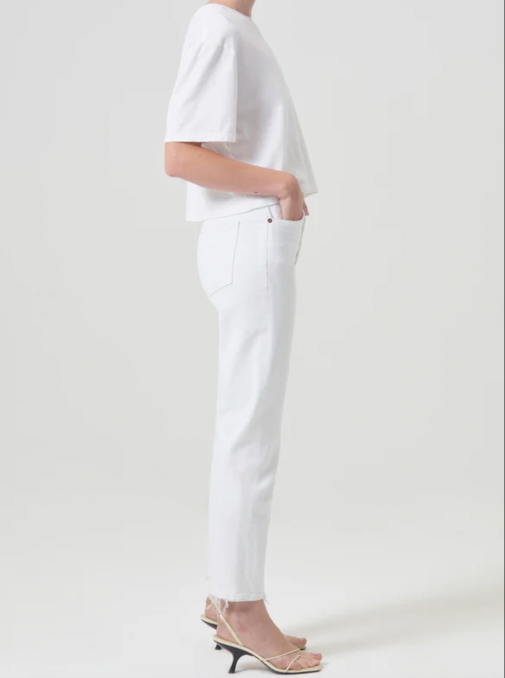 Riley High Rise Straight Crop (Stretch)