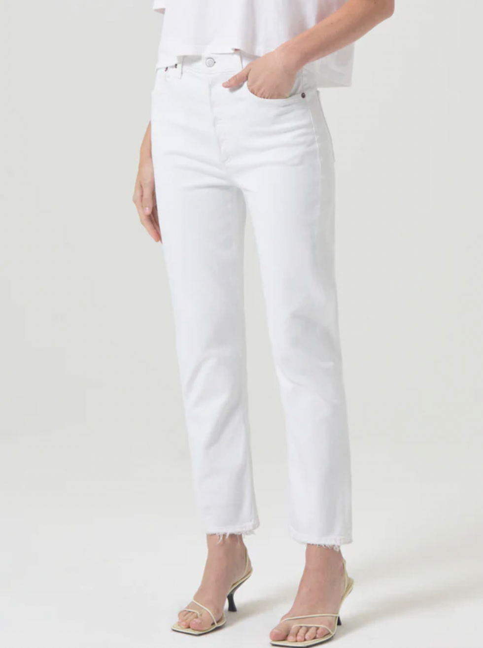 Riley High Rise Straight Crop (Stretch)