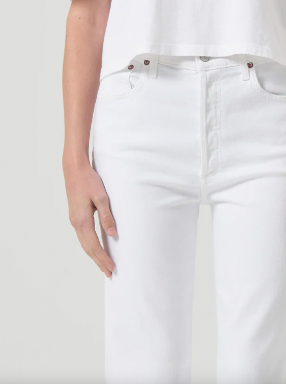 Riley High Rise Straight Crop (Stretch)