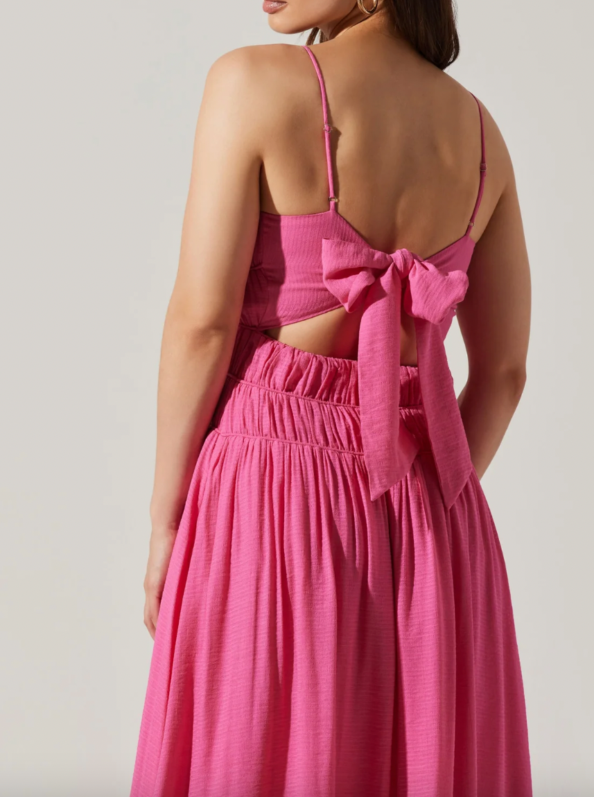 Andrina Smocked Midi Dress