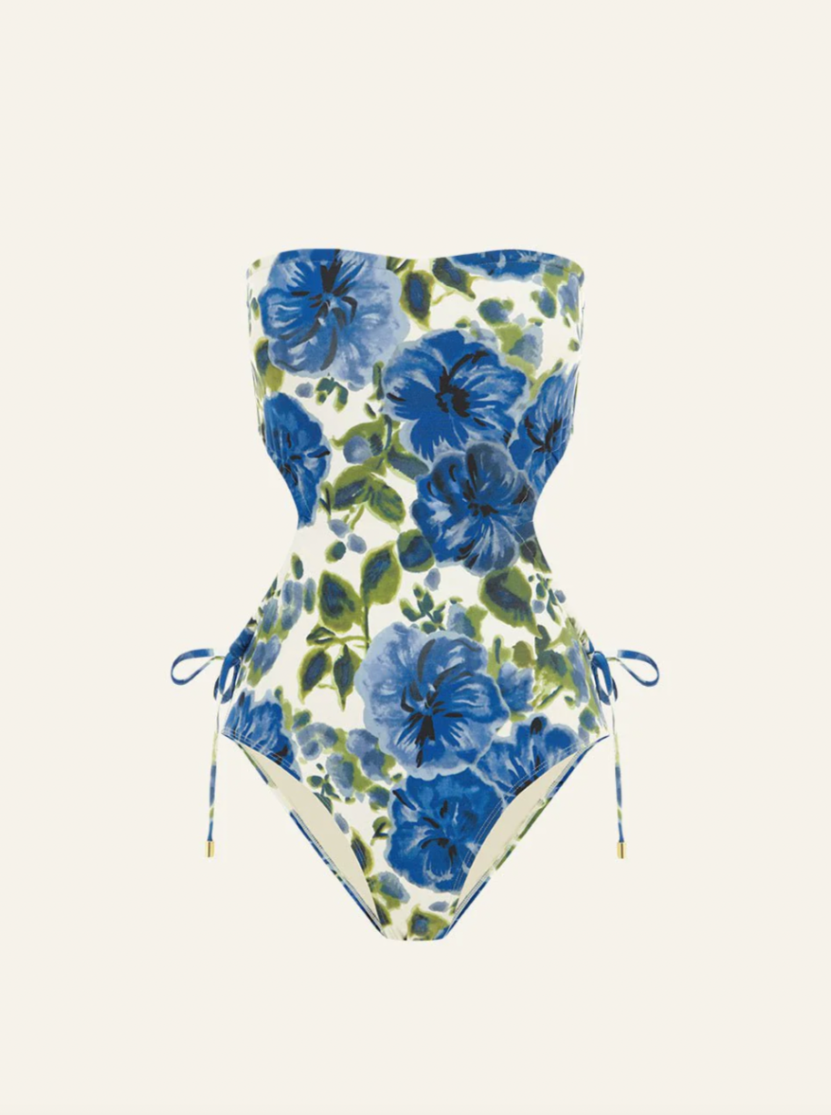 Strapless Cut Out One Piece