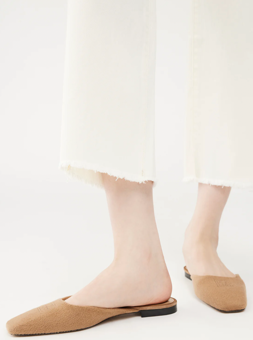 Hepburn Wide Leg High Rise - Eggshell