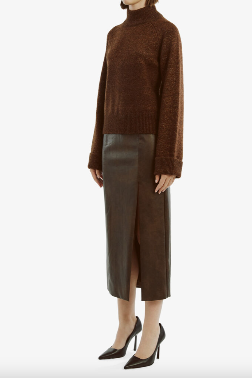 Dante Vegan Leather Midi