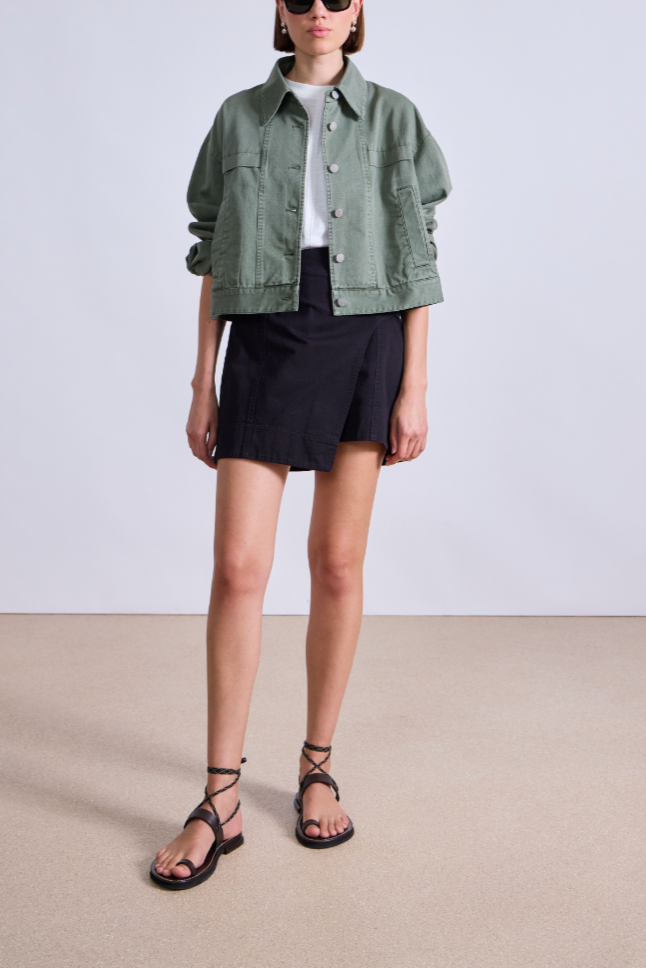 Cropped Trapeze Jacket