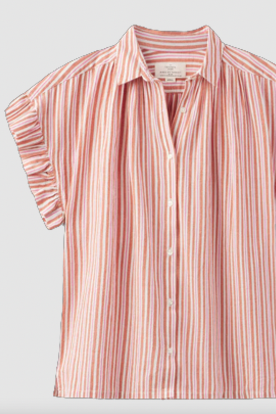 Marianne "B" Ruffle Sleeve Shirt