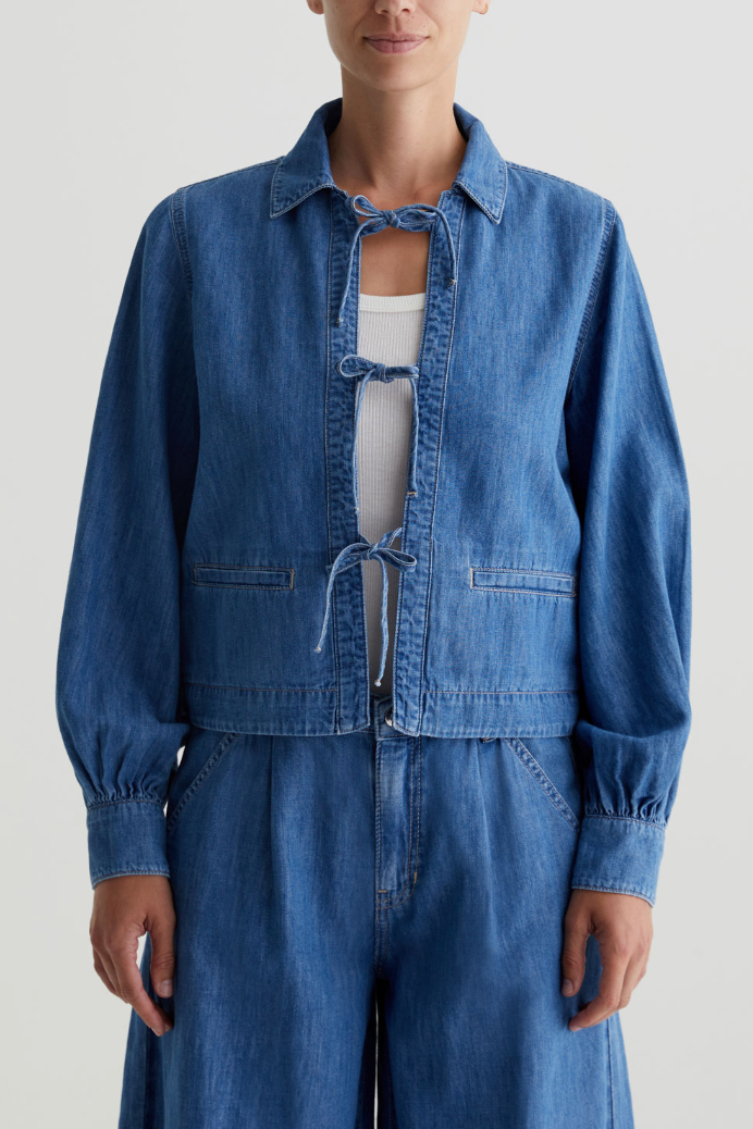 Dottie Tie-Front Denim Jacket
