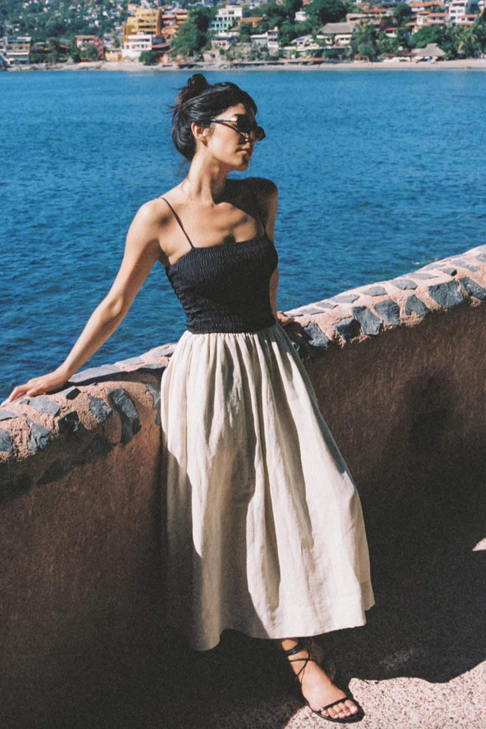 Mael Oatmeal Linen Dress