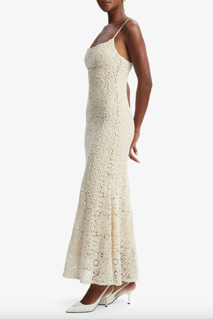 Adoni Crochet Midi Dress