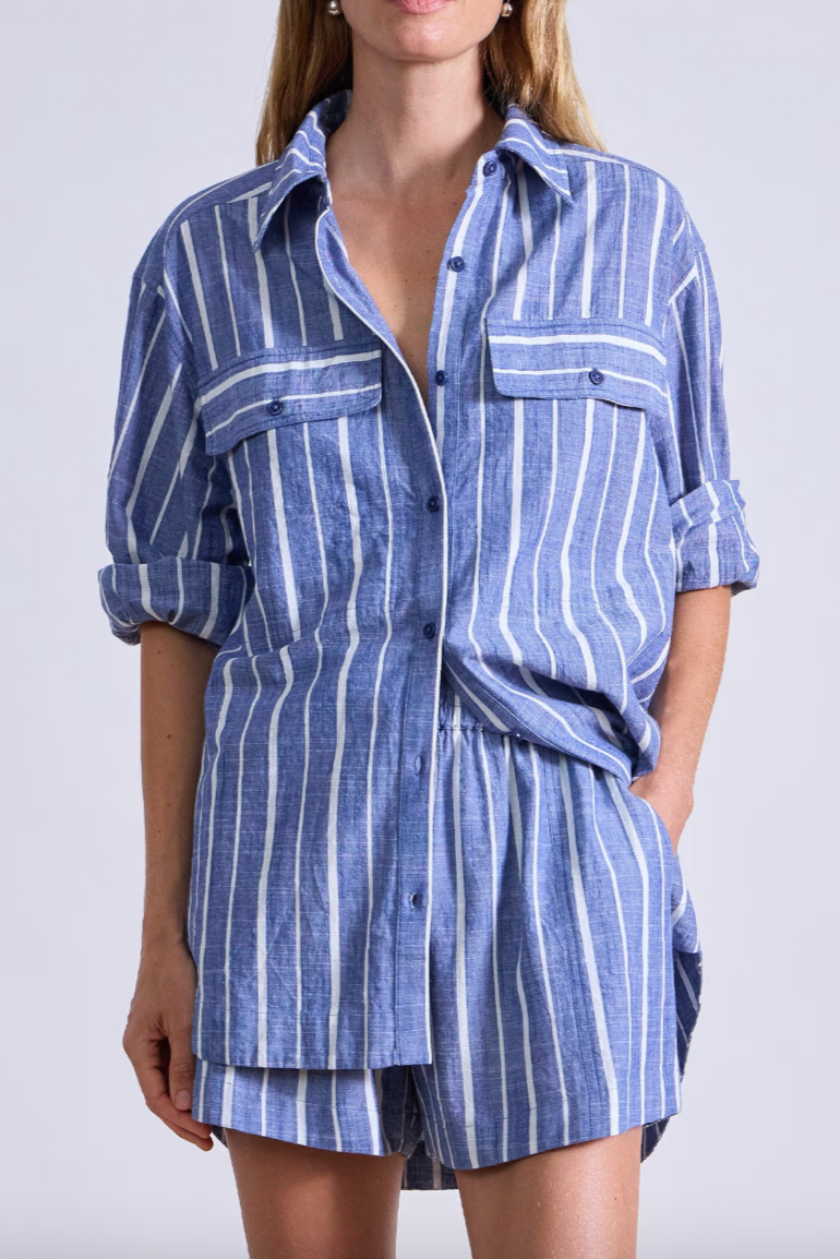 Flowe Pocket Button Up