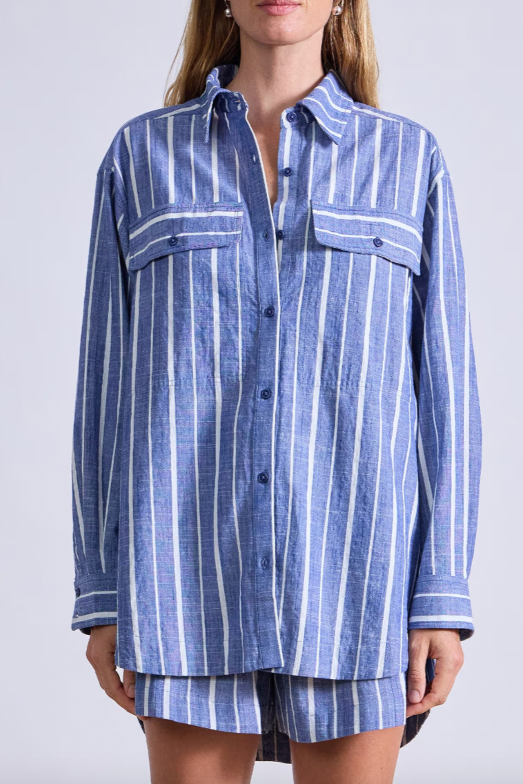 Flowe Pocket Button Up