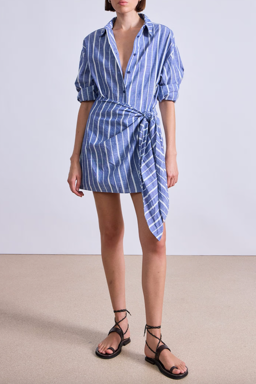 Alessandra Mini Dress - Chambray Blue | Salt Nantucket Salt Boutique Alessandra Mini Dress - Chambray Blue | Salt Nantucket Salt Boutique