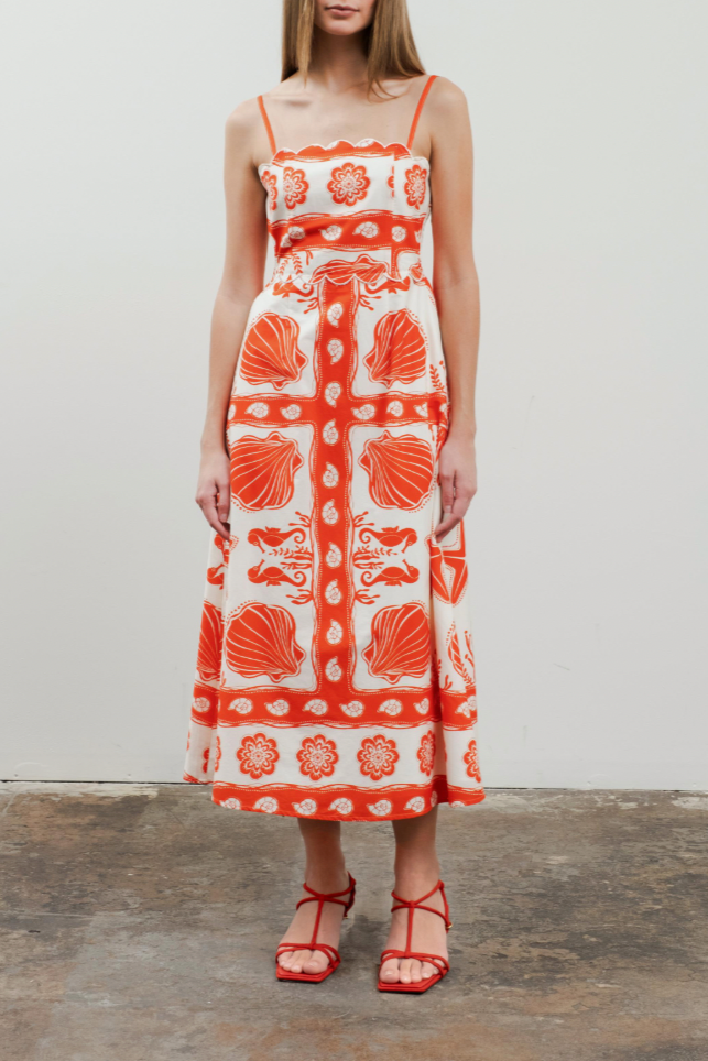 Spaghetti Strap Midi Dress