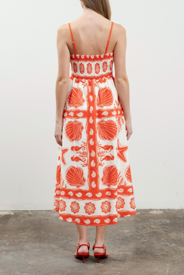 Spaghetti Strap Midi Dress