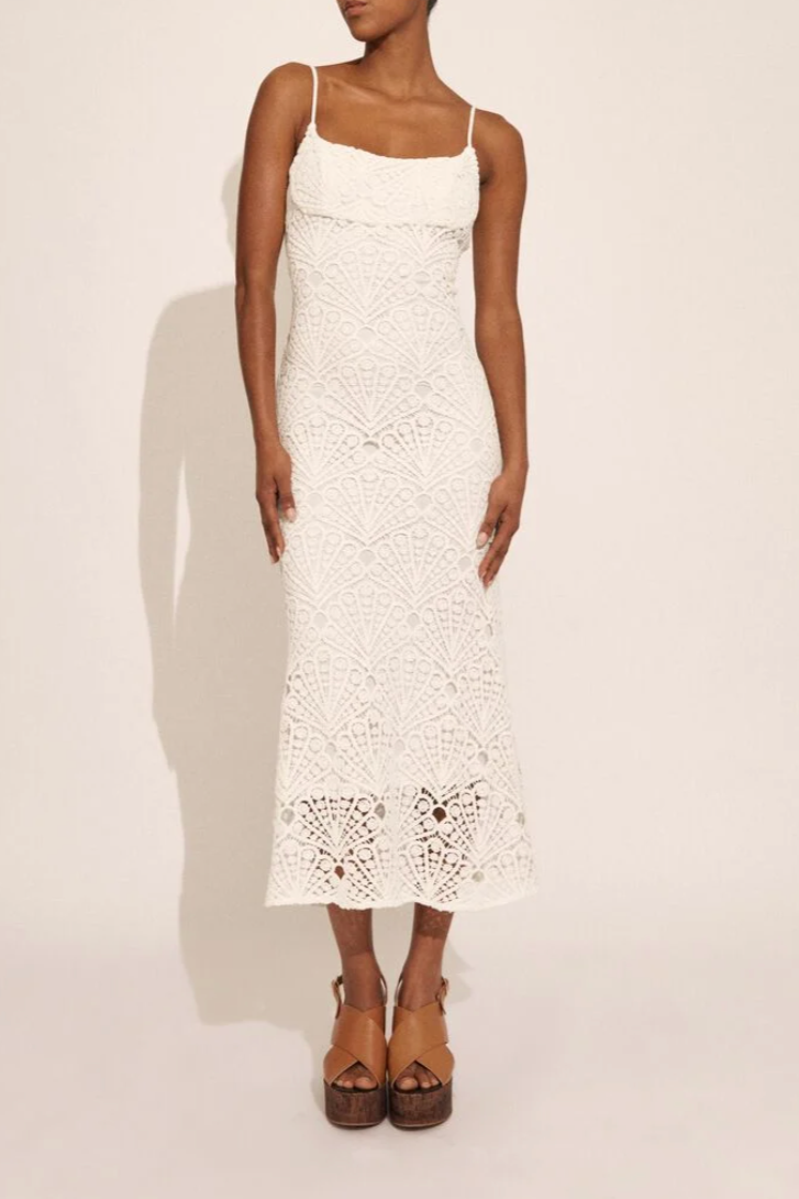 Adoni Crochet Midi Dress