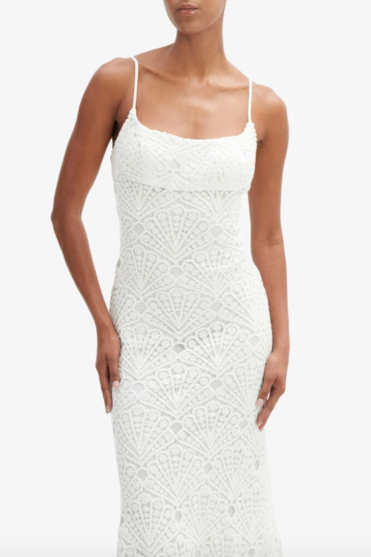Adoni Crochet Midi Dress