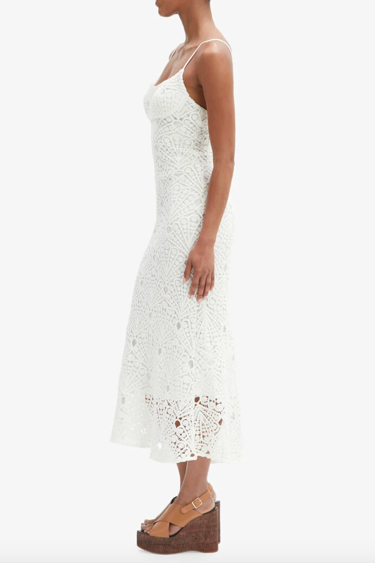 Adoni Crochet Midi Dress