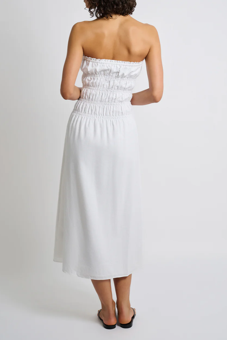 Air Linen Smocked Maxi Dress