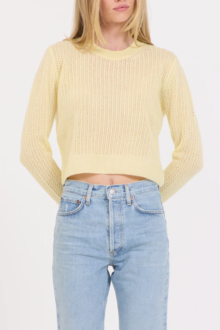 Camille Cashmere Pointelle Pullover