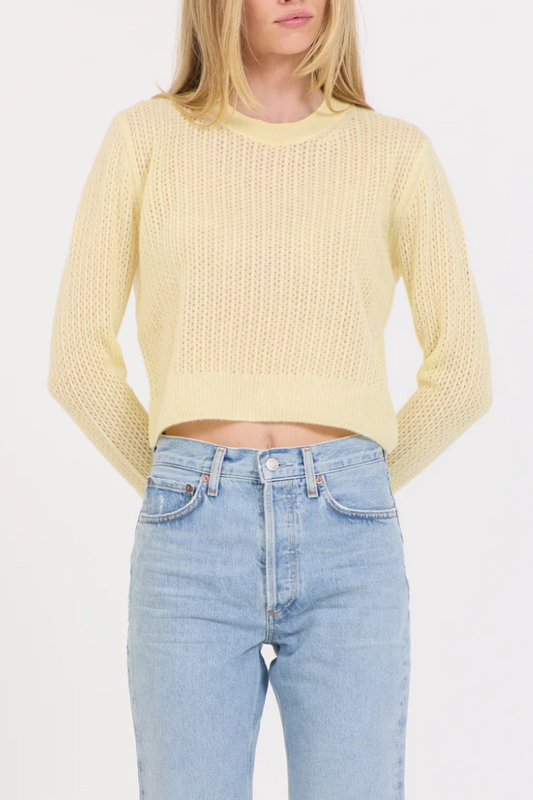 Camille Cashmere Pointelle Pullover