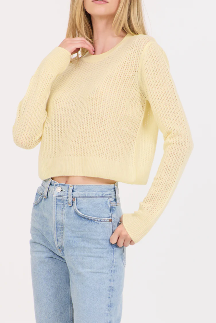 Camille Cashmere Pointelle Pullover