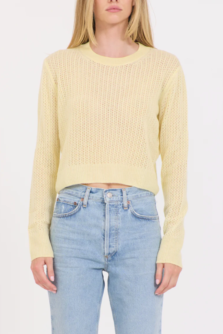 Camille Cashmere Pointelle Pullover