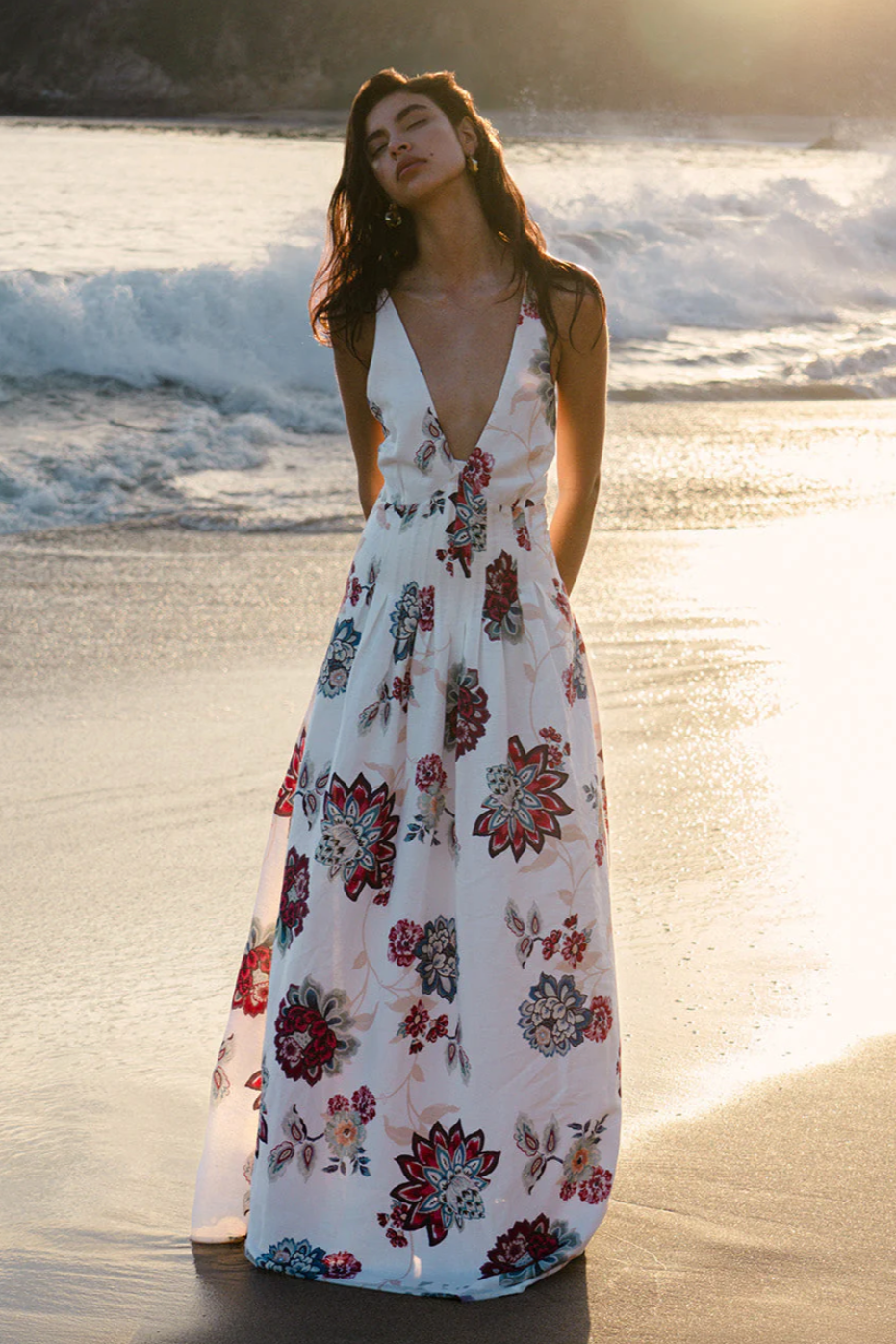 Kivari Women's Provence Strappy Maxi Dress - Provence - Size Small Kivari Women's Provence Strappy Maxi Dress - Provence - Size Small