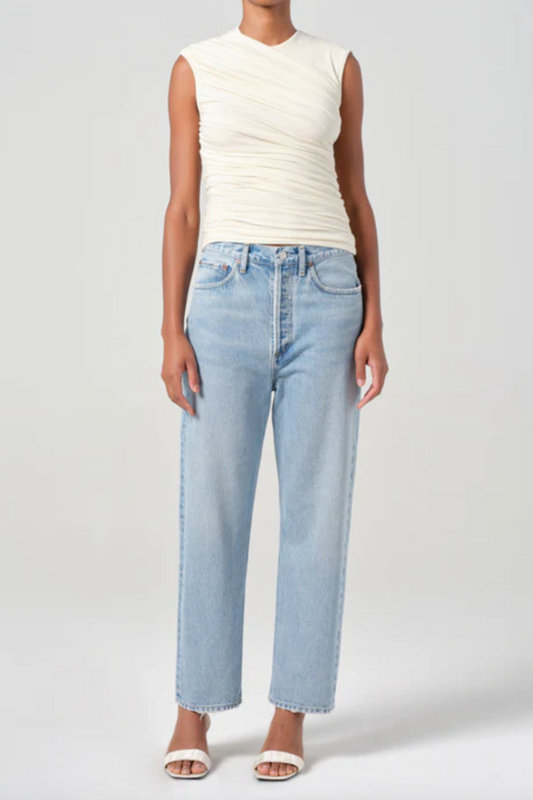 90's Crop Mid Rise Straight