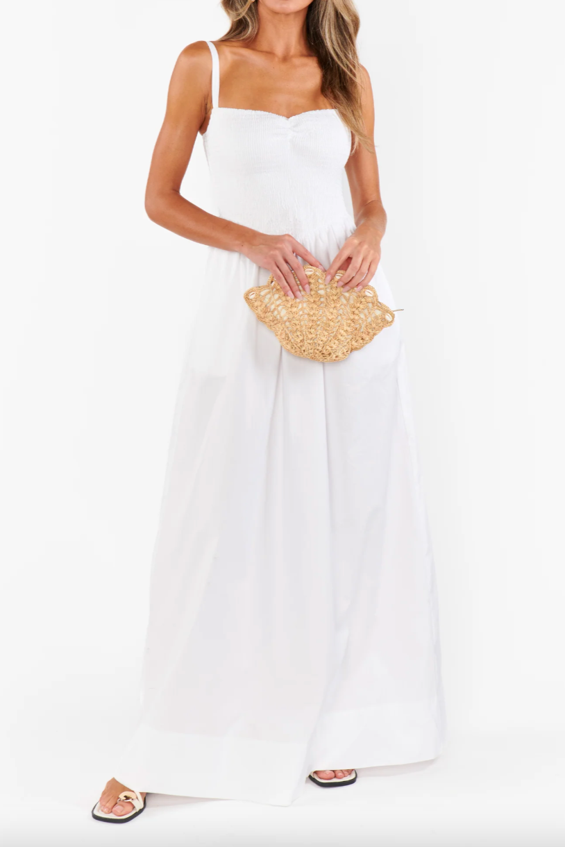 Dixie Maxi - White Poplin | Salt Nantucket Salt Boutique Dixie Maxi - White Poplin | Salt Nantucket Salt Boutique