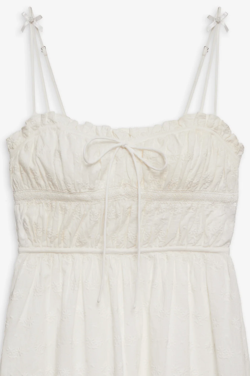 Edie Eyelet Slip Mini Dress