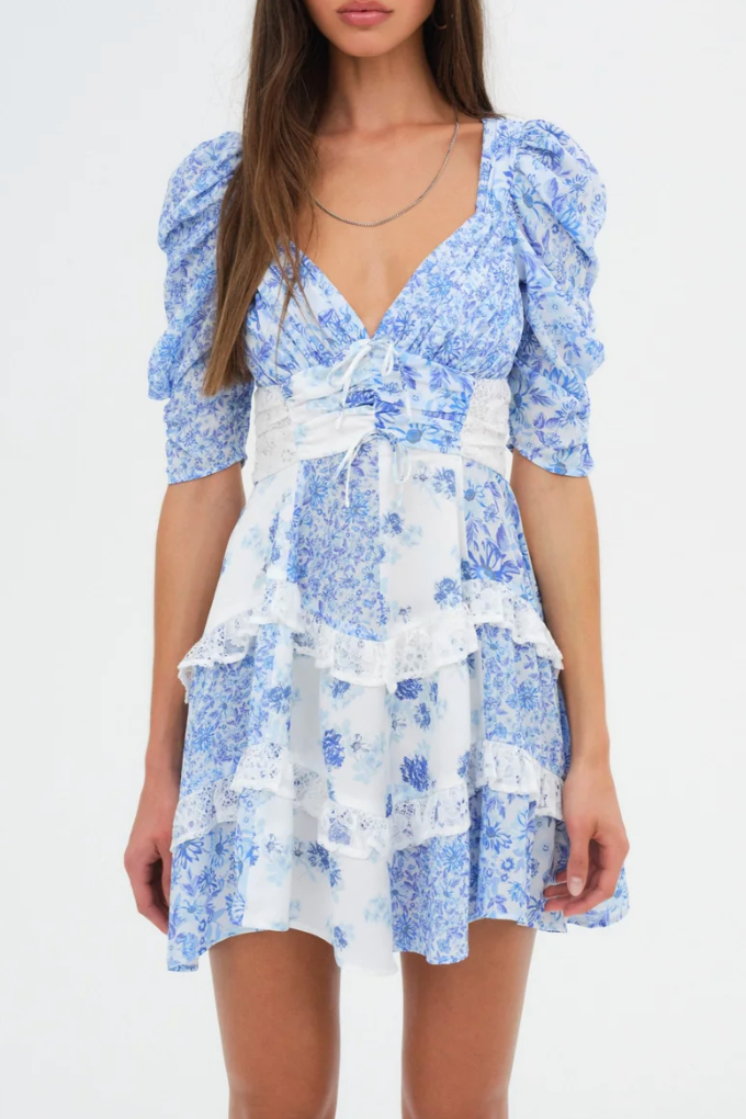 rosalyn mini dress blue Rosalyn Mini Denim Skort