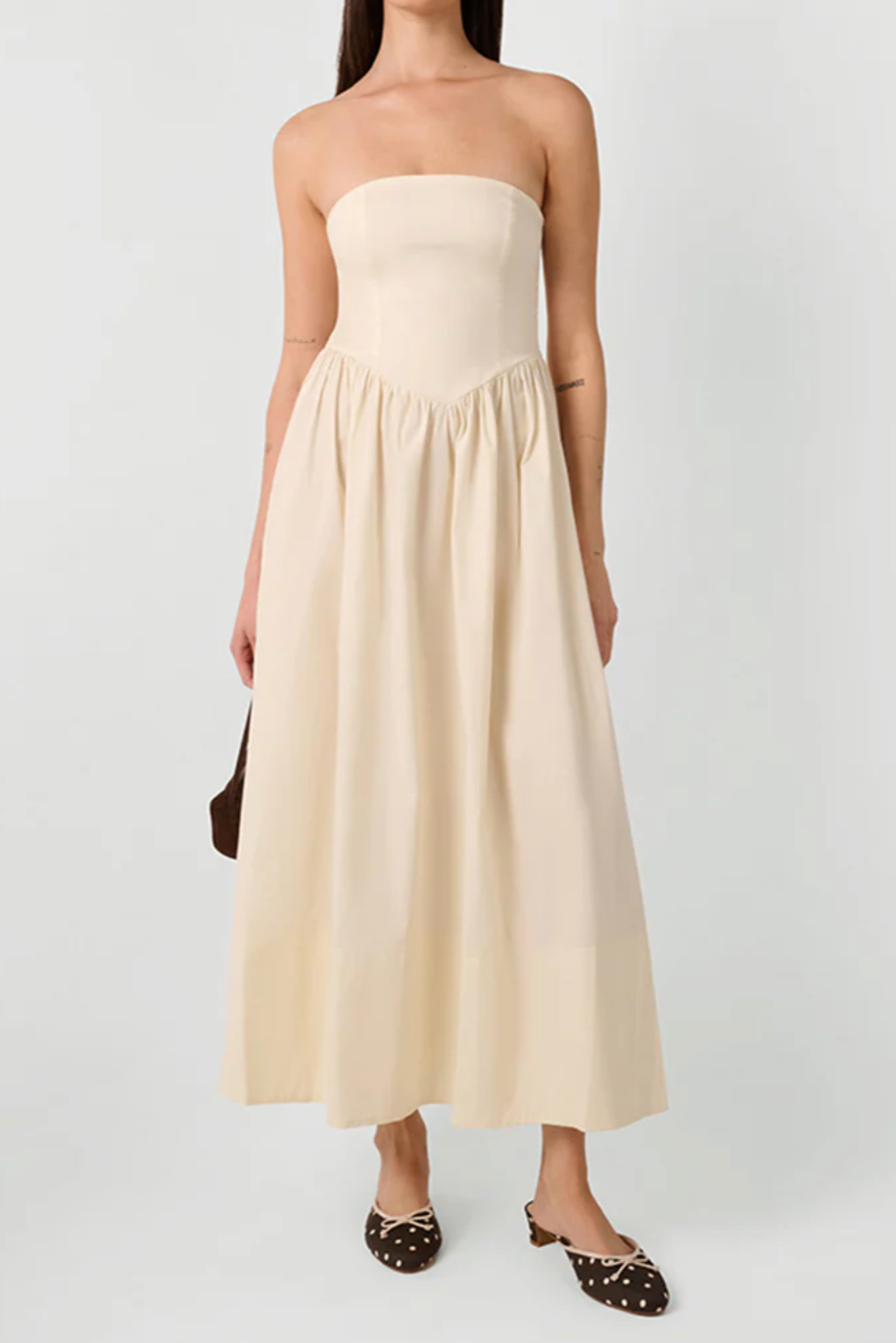 Corset Maxi Dress - Ivory Corset Maxi Dress - Ivory