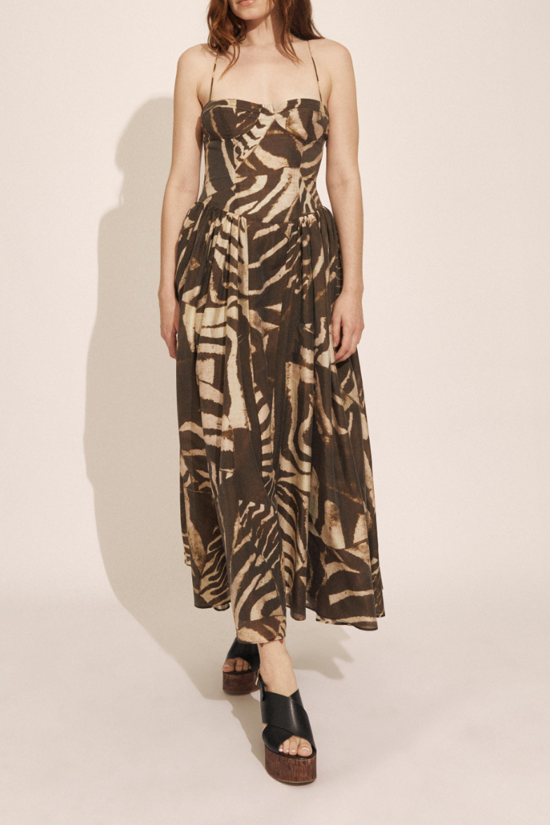 estie cotton maxi dress Estie Cotton Maxi Dress In Orchid White