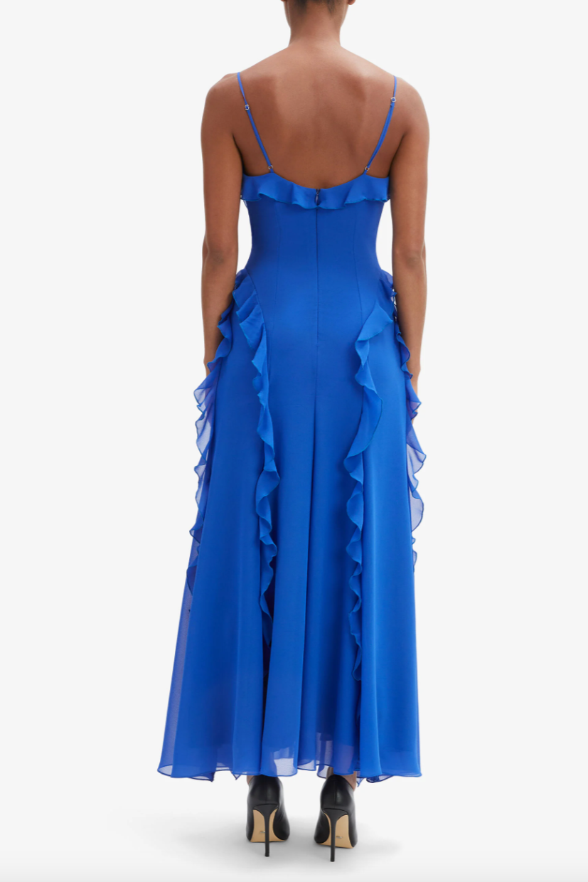 Veris Ruffle Maxi Dress