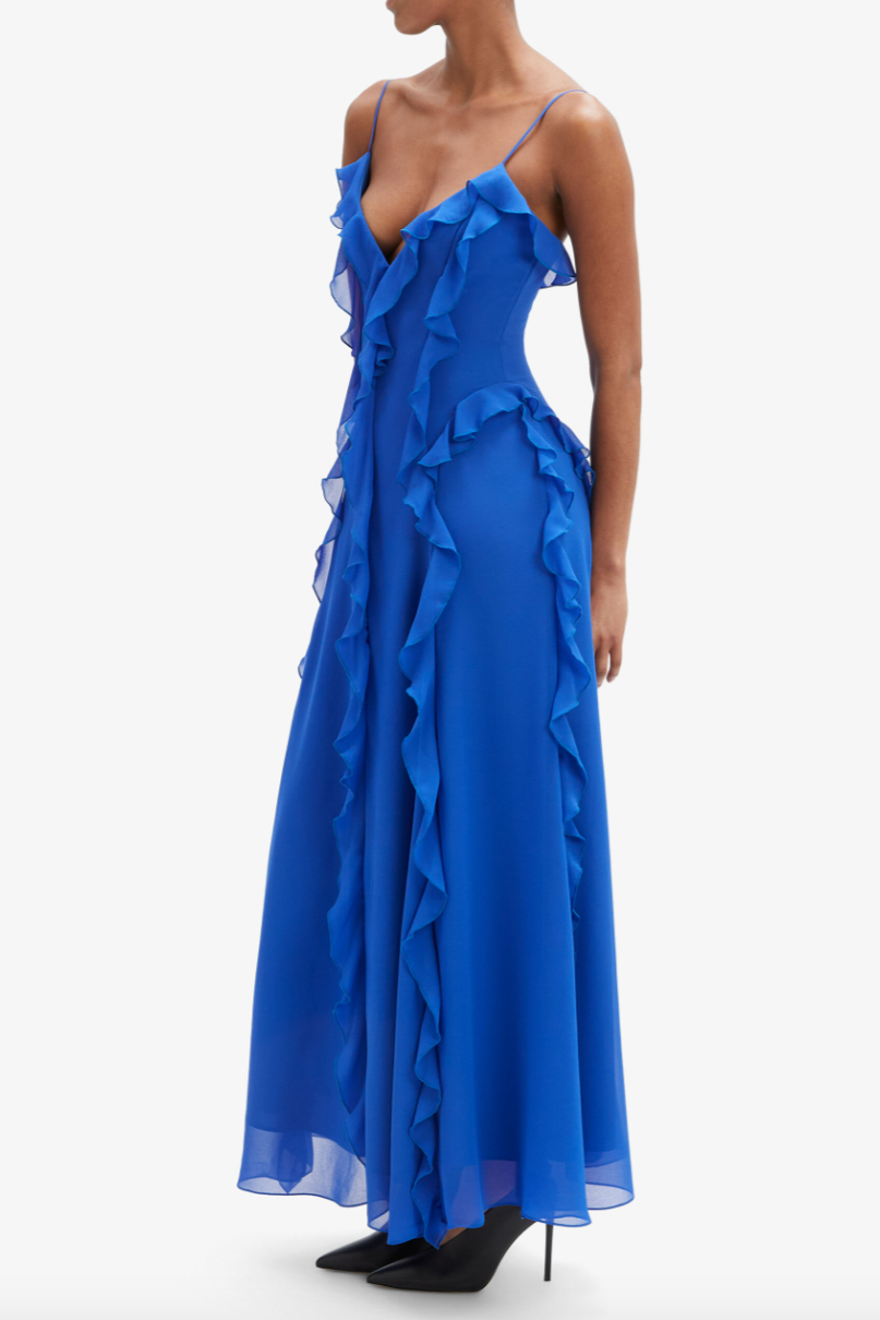 Veris Ruffle Maxi Dress
