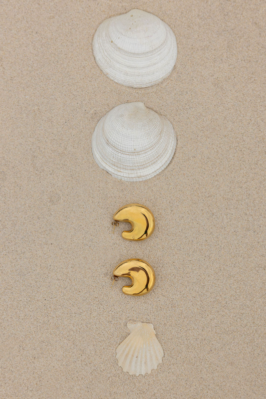 Seaside Bubble Hoop Earring - Gold