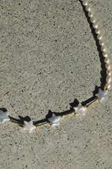 Kyle Star Pearl Necklace