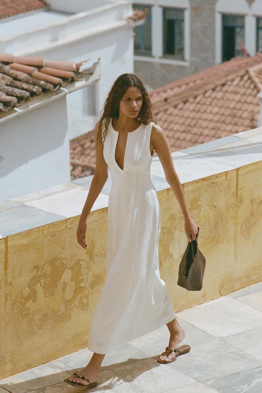 Melia Maxi Dress - White | Salt Nantucket Salt Boutique Melia Maxi Dress - White | Salt Nantucket Salt Boutique