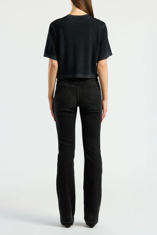 Tokyo Crop Tee - Vintage Black