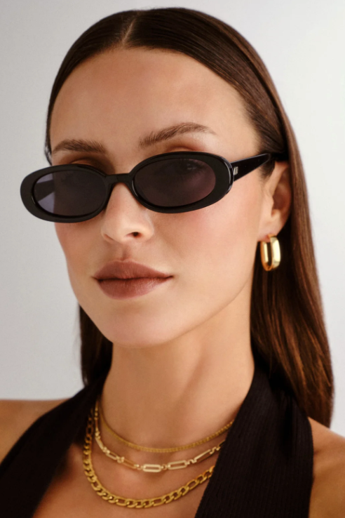 Le Specs Outta Love Sunglasses - Black / Smoke Mono