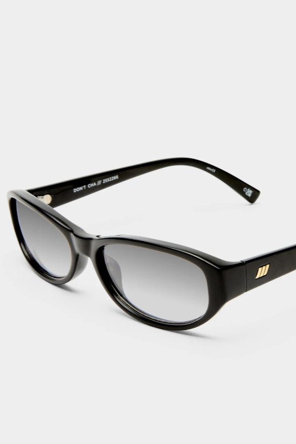 Le Specs Dont Cha Sunglasses - Black / Smoke Mono