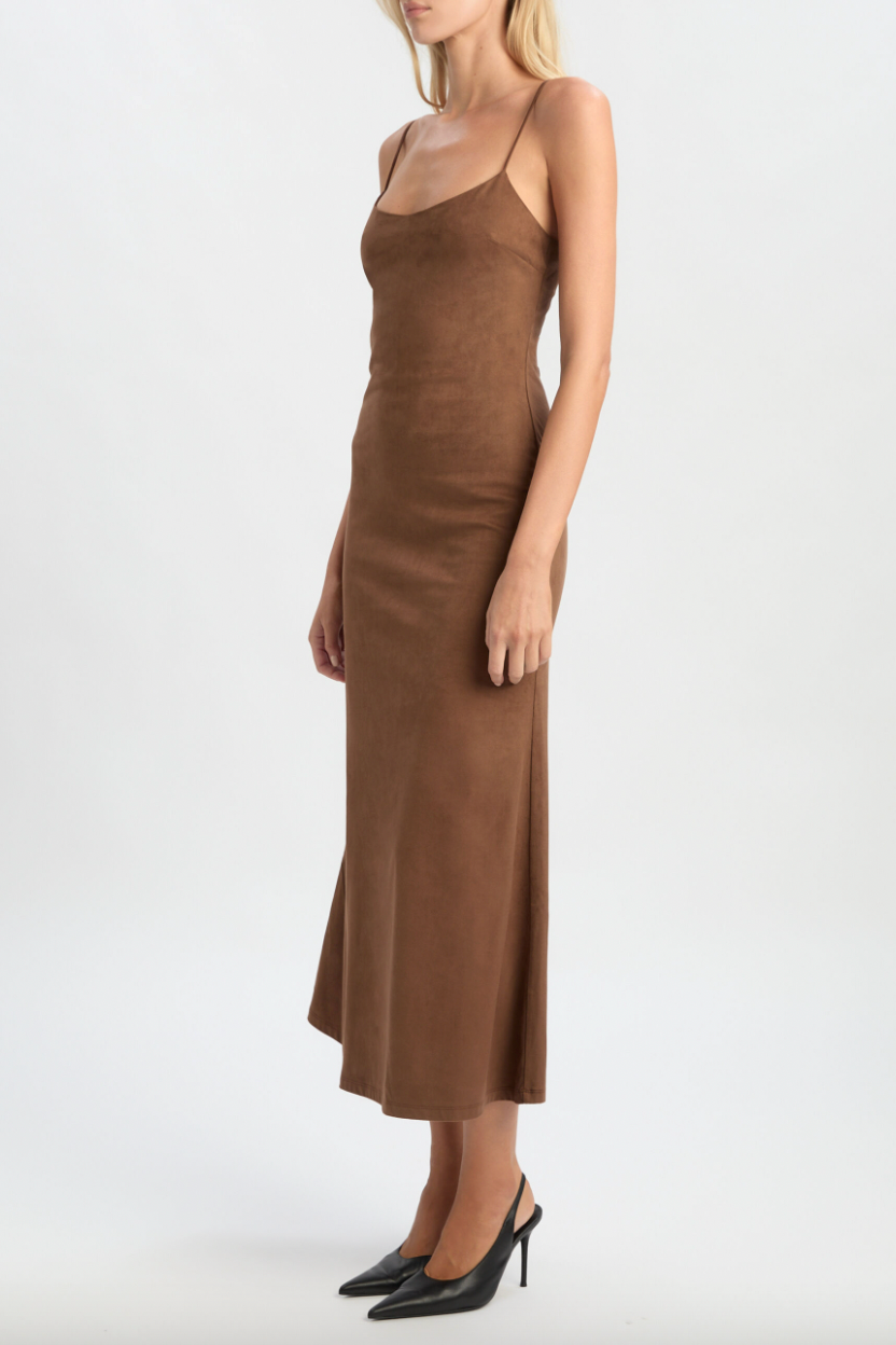 Nadira Vegan Suede Dress